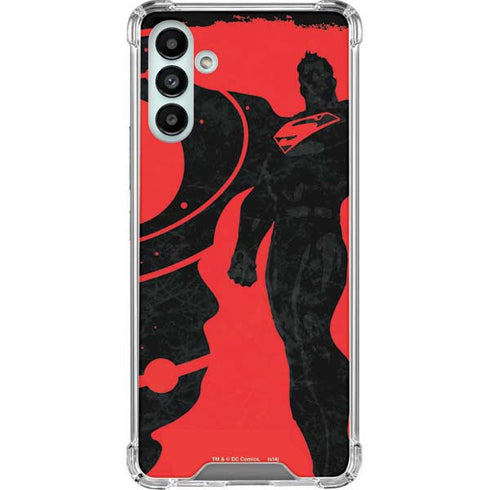 DC Comics Superman Silhouette Flying Galaxy A13 5G Clear Case