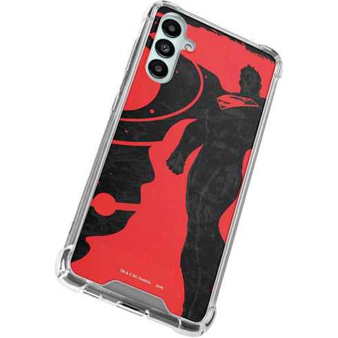 DC Comics Superman Silhouette Flying Galaxy A15 5G Clear Case