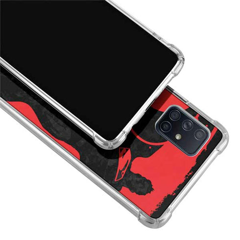 DC Comics Superman Silhouette Flying Galaxy A51 5G Clear Case