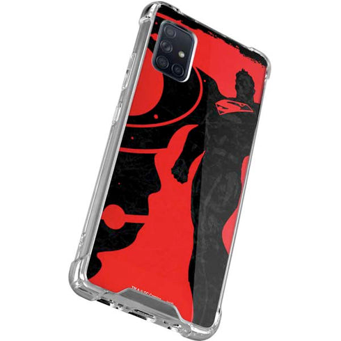 DC Comics Superman Silhouette Flying Galaxy A51 5G Clear Case