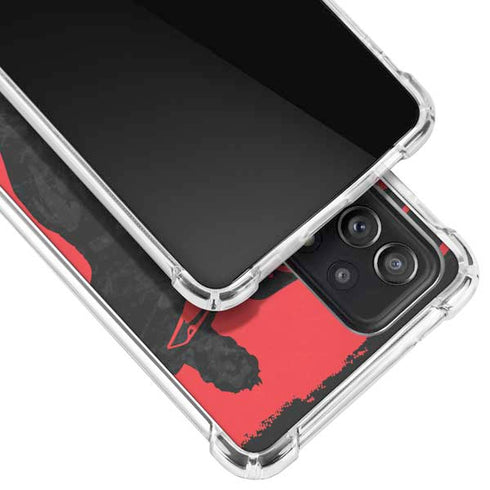 DC Comics Superman Silhouette Flying Galaxy A52 5G Clear Case