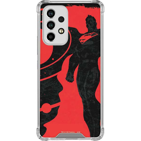 DC Comics Superman Silhouette Flying Galaxy A53 5G Clear Case