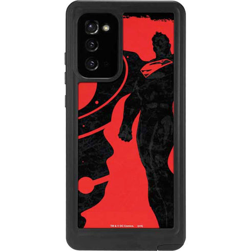 DC Comics Superman Silhouette Flying Galaxy Note20 5G Waterproof Case