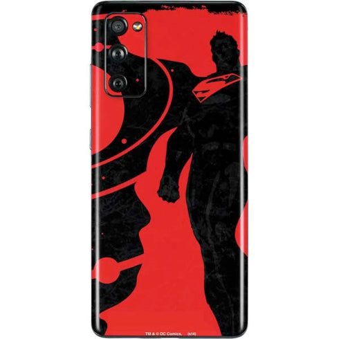 DC Comics Superman Silhouette Flying Galaxy S20 Fan Edition Skin