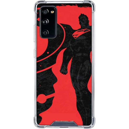 DC Comics Superman Silhouette Flying Galaxy S20 FE Clear Case