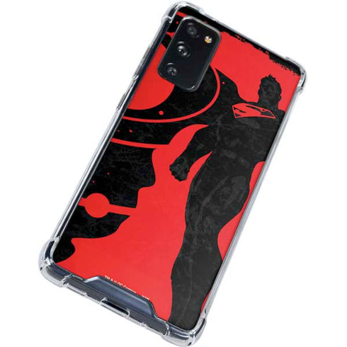 DC Comics Superman Silhouette Flying Galaxy S20 FE Clear Case
