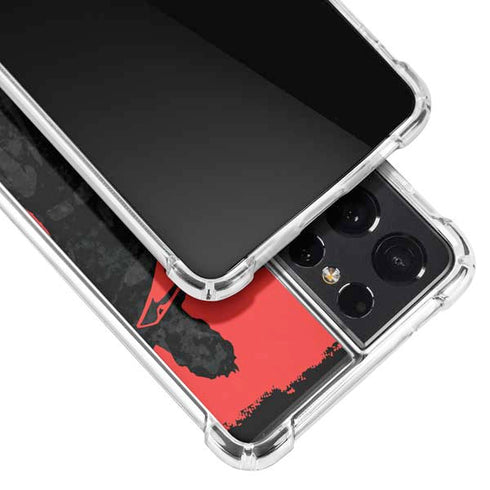 DC Comics Superman Silhouette Flying Galaxy S21 Ultra 5G Clear Case