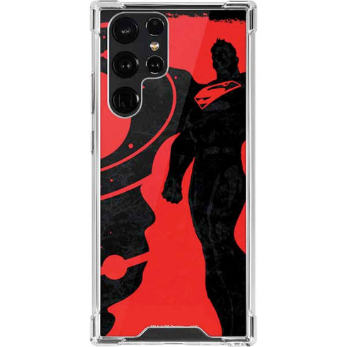 DC Comics Superman Silhouette Flying Galaxy S22 Ultra Clear Case