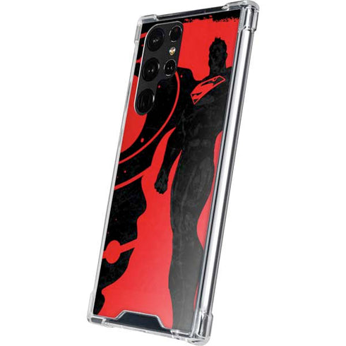 DC Comics Superman Silhouette Flying Galaxy S22 Ultra Clear Case