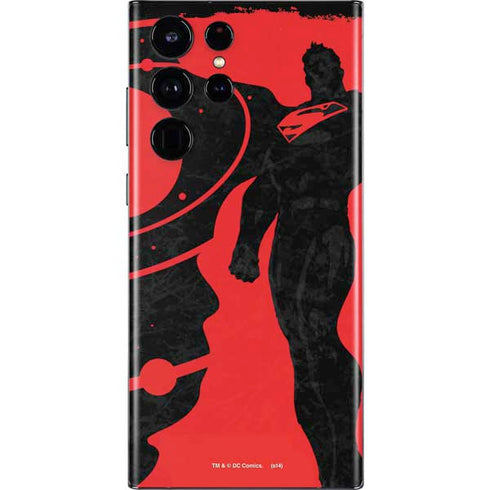 DC Comics Superman Silhouette Flying Galaxy S22 Ultra Skin