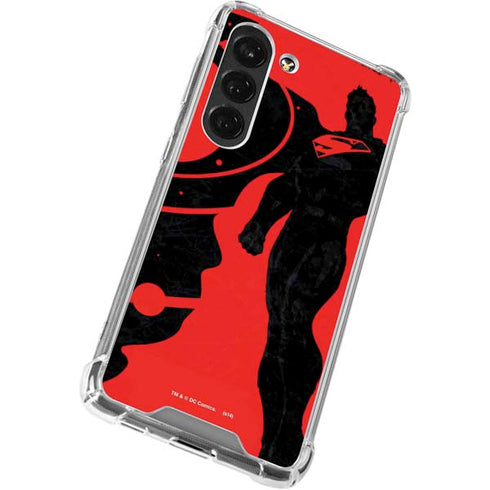 DC Comics Superman Silhouette Flying Galaxy S23 Clear Case