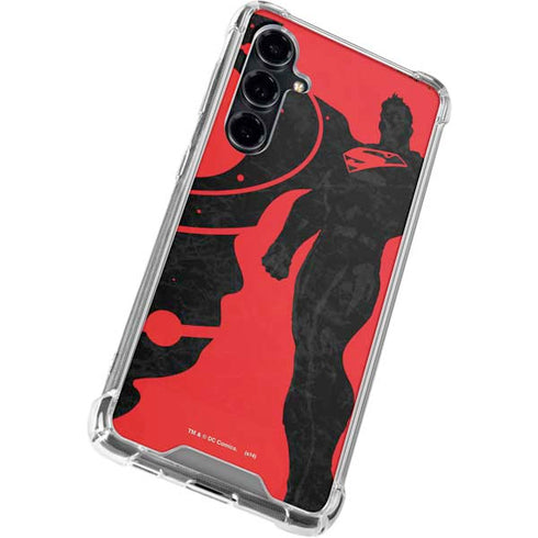 DC Comics Superman Silhouette Flying Galaxy S23 FE Clear Case