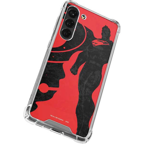 DC Comics Superman Silhouette Flying Galaxy S23 Plus Clear Case