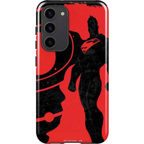DC Comics Superman Silhouette Flying Galaxy S23 Plus Pro Case
