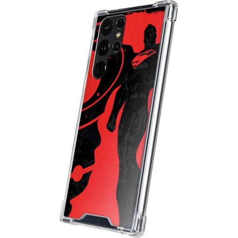 DC Comics Superman Silhouette Flying Galaxy S24 Ultra Clear Case