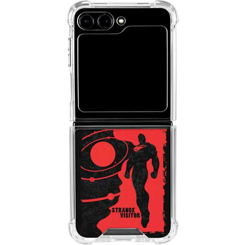 DC Comics Superman Silhouette Flying Galaxy Z Flip5 5G Clear Case