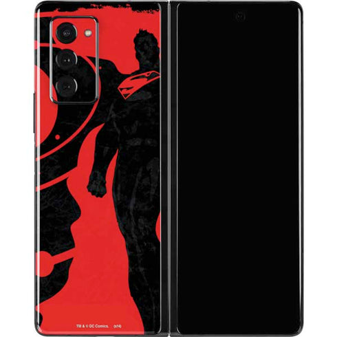 DC Comics Superman Silhouette Flying Galaxy Z Fold2 5G Skin