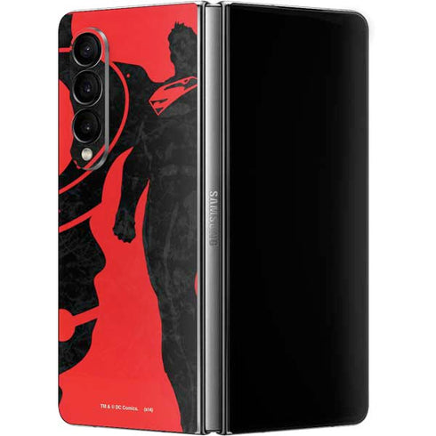 DC Comics Superman Silhouette Flying Galaxy Z Fold4 5G Skin