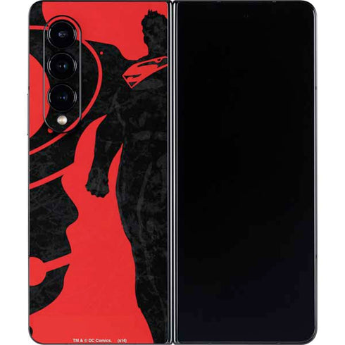 DC Comics Superman Silhouette Flying Galaxy Z Fold4 5G Skin