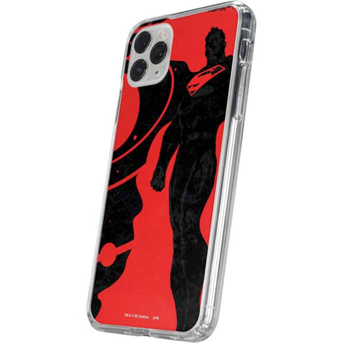 DC Comics Superman Silhouette Flying iPhone 11 Pro Clear Case