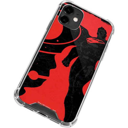 DC Comics Superman Silhouette Flying iPhone 12 Clear Case