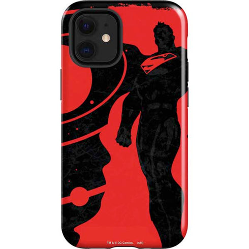 DC Comics Superman Silhouette Flying iPhone 12 Mini Impact Case