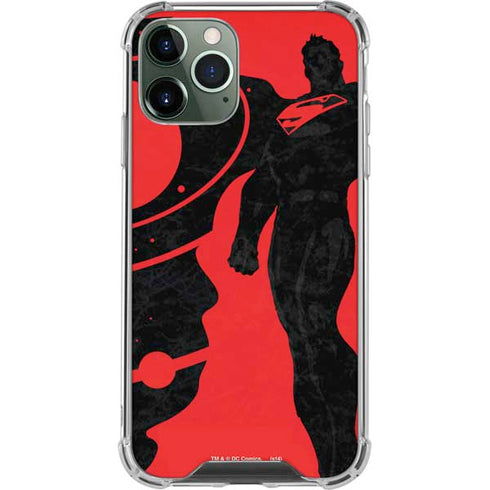 DC Comics Superman Silhouette Flying iPhone 12 Pro Max Clear Case