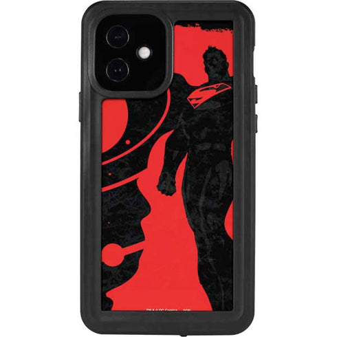 DC Comics Superman Silhouette Flying iPhone 12 Waterproof Case