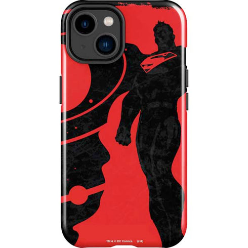 DC Comics Superman Silhouette Flying iPhone 14 Plus Impact Case