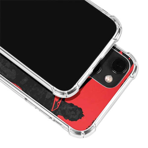 DC Comics Superman Silhouette Flying iPhone 14 Plus Clear Case