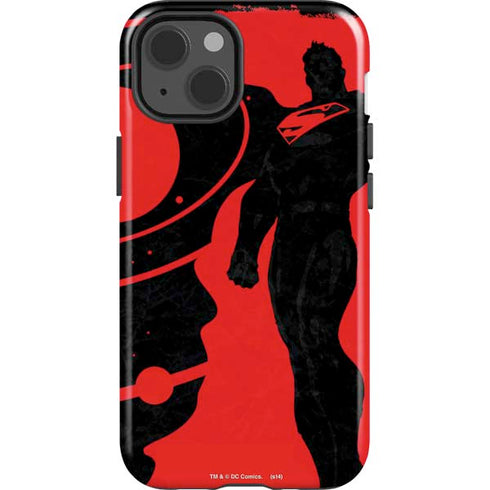 DC Comics Superman Silhouette Flying iPhone 15 Impact Case