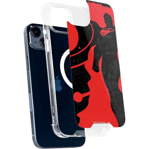 DC Comics Superman Silhouette Flying iPhone 15 Plus MagSafe Case