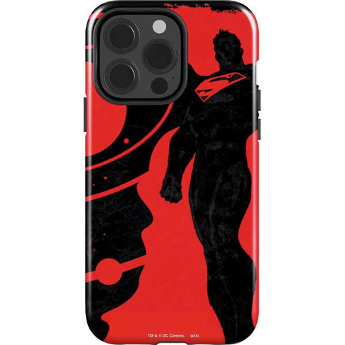 DC Comics Superman Silhouette Flying iPhone 15 Pro Impact Case