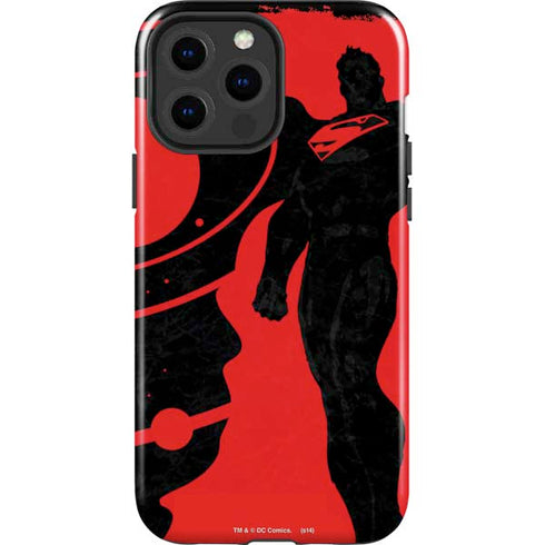 DC Comics Superman Silhouette Flying iPhone 14 Pro Max Impact Case