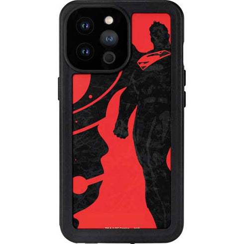 DC Comics Superman Silhouette Flying iPhone 14 Pro Max Waterproof Case