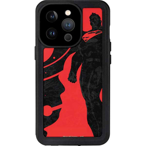 DC Comics Superman Silhouette Flying iPhone 14 Pro Waterproof Case