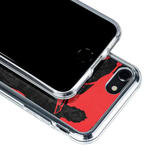 DC Comics Superman Silhouette Flying iPhone SE (2nd & 3rd Gen) Clear Case