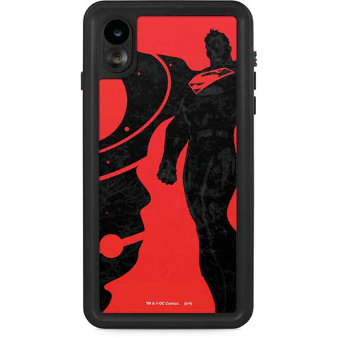 DC Comics Superman Silhouette Flying iPhone XR Waterproof Case