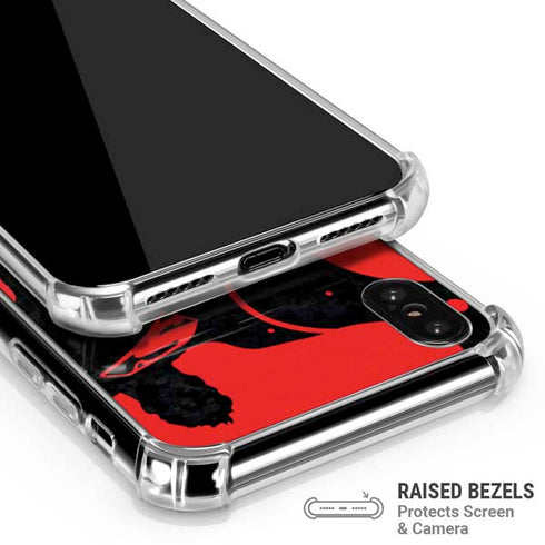 DC Comics Superman Silhouette Flying iPhone XS Max Clear Case