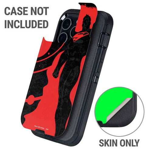 DC Comics Superman Silhouette Flying Otterbox Defender iPhone Skin