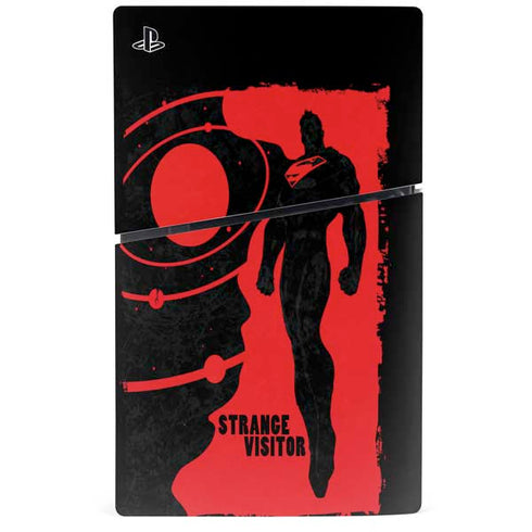 DC Comics Superman Silhouette Flying PS5 Slim Disk Bundle Skin