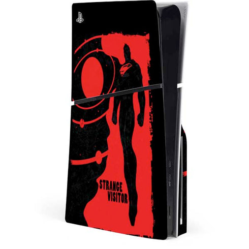 DC Comics Superman Silhouette Flying PS5 Slim Disk Console Skin