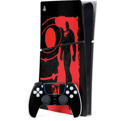 DC Comics Superman Silhouette Flying PS5 Slim Digital Edition Console Skin
