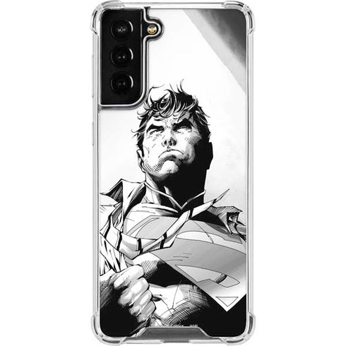 DC Comics Superman Unchained #1 SD Comic Con Variant Cover New 52 Art by Jim Lee Galaxy S21 FE Clear Case