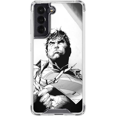 DC Comics Superman Unchained #1 SD Comic Con Variant Cover New 52 Art by Jim Lee Galaxy S22 Clear Case