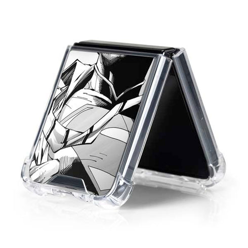 DC Comics Superman Unchained #1 SD Comic Con Variant Cover New 52 Art by Jim Lee Galaxy Z Flip5 5G Clear Case