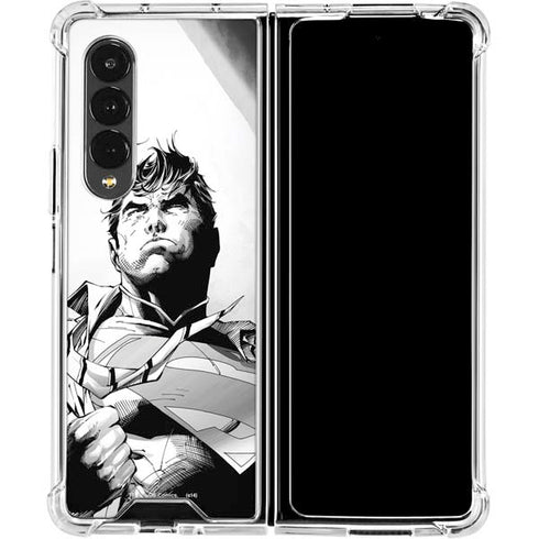 DC Comics Superman Unchained #1 SD Comic Con Variant Cover New 52 Art by Jim Lee Galaxy Z Fold4 5G Clear Case