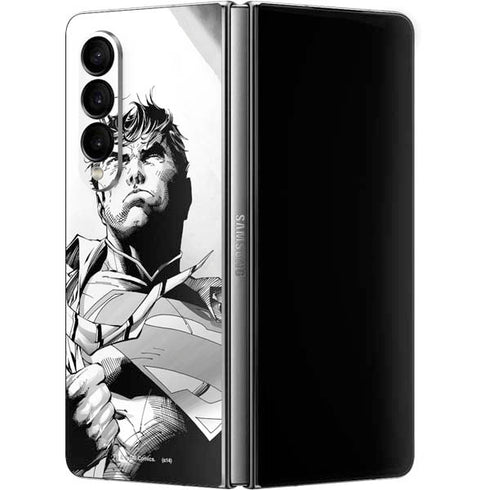 DC Comics Superman Unchained #1 SD Comic Con Variant Cover New 52 Art by Jim Lee Galaxy Z Fold4 5G Skin