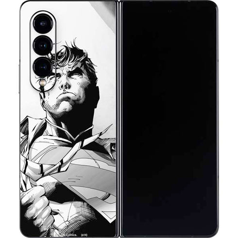 DC Comics Superman Unchained #1 SD Comic Con Variant Cover New 52 Art by Jim Lee Galaxy Z Fold4 5G Skin