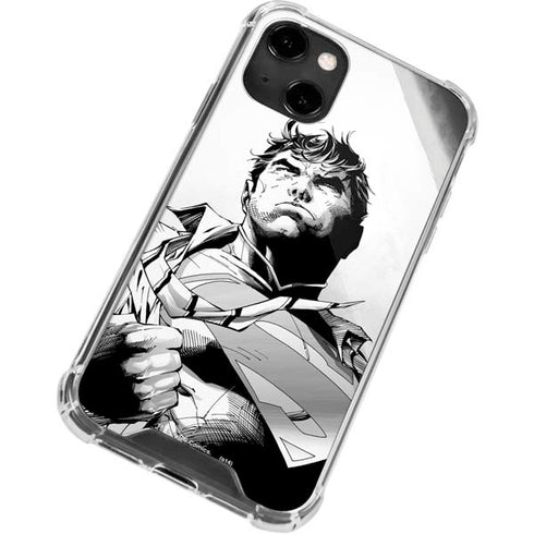 DC Comics Superman Unchained #1 SD Comic Con Variant Cover New 52 Art by Jim Lee iPhone 14 Clear Case